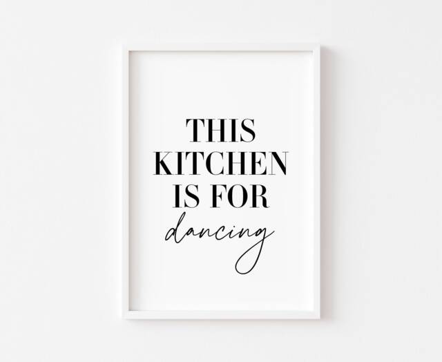 Kitchen Print - Prints Wall Art Funny Food Decor Home Typography