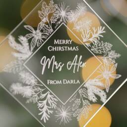Teacher Christmas Gift, Bauble, Ornament, Personalised Decorations Ornament - thumbnail 3