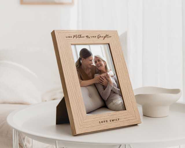 Mum Gift - Like Mother Daughter Photo Frame Mom Birthday Mothers Day - image 1