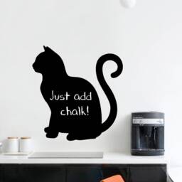 Cat Blackboard Wall Sticker, Stickers, Chalkboard Decals, Stickers - thumbnail 2