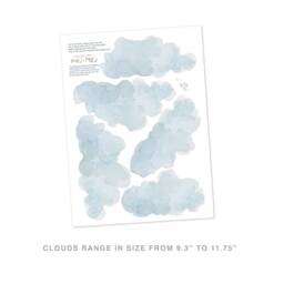 Small Clouds - Fabric Wall Decal Nursery Daydreams Mej - thumbnail 2