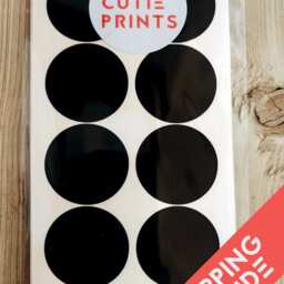 Polka Dots Black Wall Decals Decor Stickers Circle Pattern Nursery Baby Modern & Scandinavian - thumbnail 4