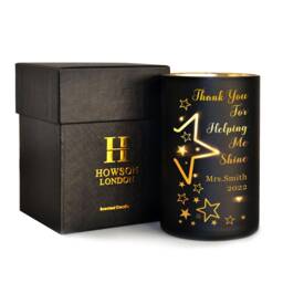 Personalised Candle Orange Blossom Jasmine Amber Teacher Gifts Thank You Gift From Students Up To 40 Hours Burn Time Memorial - thumbnail 3