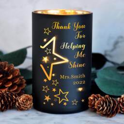 Personalised Candle Orange Blossom Jasmine Amber Teacher Gifts Thank You Gift From Students Up To 40 Hours Burn Time Memorial - thumbnail 2