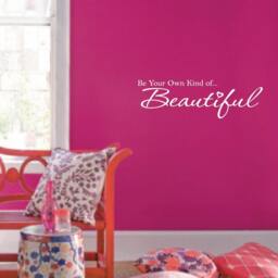 "Be Your Own Kind Of Beautiful Vinyl Wall Decal - 60"" Wide X 18.5" - thumbnail 2