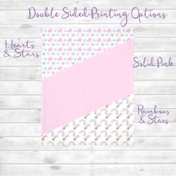 Personalized Unicorn Baby Blanket - Girl Quilt Minky Toddler Bedding- Crib Blanket- Name - thumbnail 3