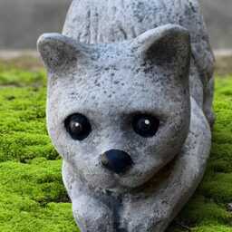 Unique Kitty Statue Concrete Playful Cat Sculpture Cement Kitten Decoration Stone Pet Figurine Garden Ornament Kitty Lover Gift Handmade Art - thumbnail 3