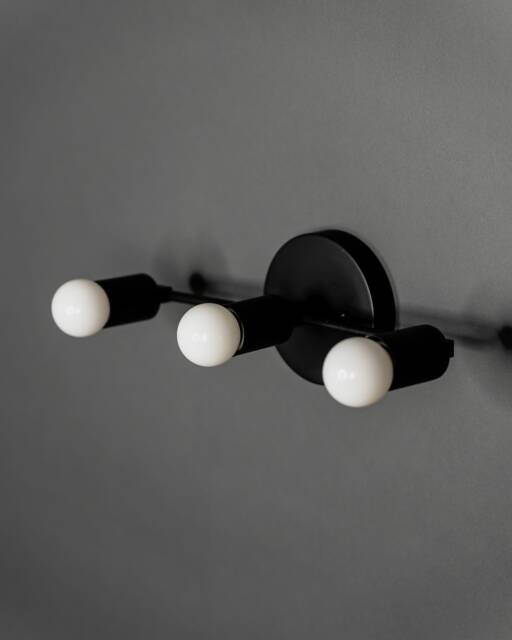 In Stock - Ships On The Same Day Brontes 3 Light Mid Century Modern Bathroom Hallway Vanity Sconce - image 1