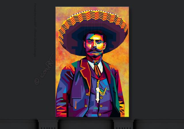 Wall Art - in Memory Of Emiliano Zapata Personalized Gift Art Print Pop Home Wall Decor Canvas For Her Him - image 1