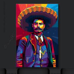 Wall Art - in Memory Of Emiliano Zapata Personalized Gift Art Print Pop Home Wall Decor Canvas For Her Him - thumbnail 3