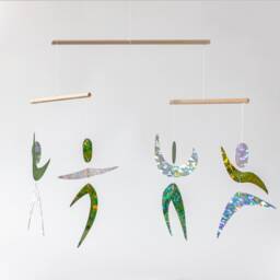 Montessori Mobile Set Of 4 - Munari, Gobbi, Octahedron & Dancers For Newborn Visual Development Nursery Decor - thumbnail 4