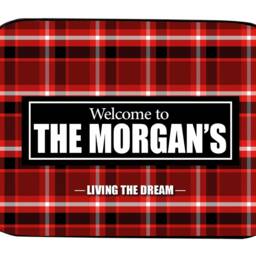 Personalised Tartan Campervan/Caravan Small Printed Scottish Motorhome Door Mat 44cm X 32cm Sc107 - thumbnail 3