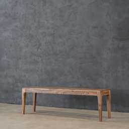 Reclaimed Teak Wood Bench, Rustic Entryway Hallway Bench For Living Room Decor - thumbnail 2