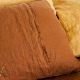 Linen Back Envelope Pillowcase - Pillow Sham Case Cover Slip King Queen Twin - thumbnail 3