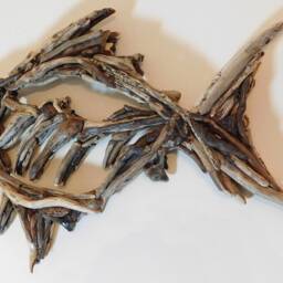 Handmade Driftwood Wall Art - Quirky Fish By Lyme Bay Art - thumbnail 3