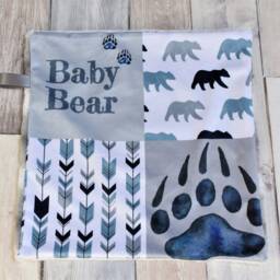 Baby Bear Lovey - Security Blanket Mini Paw Gift Minky - thumbnail 2