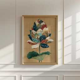 Lotus Flower Poster, Asian Botanical Wall Art, Nature Print - thumbnail 3