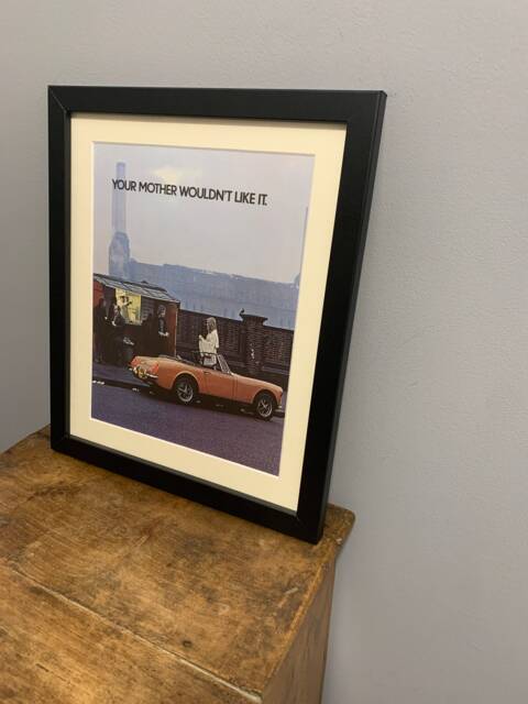 Mg Midget 1973 Original Framed Advertising Wall Art Print Poster, Christmas Or Birthday Gift For Classic Car Enthusiasts, - A117 - image 1