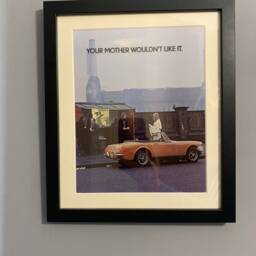 Mg Midget 1973 Original Framed Advertising Wall Art Print Poster, Christmas Or Birthday Gift For Classic Car Enthusiasts, - A117 - thumbnail 2