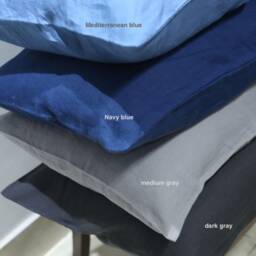 "A Pair Pre Washed 100% Flax Linen Pillowcases 20x30"" 20x40" - thumbnail 2