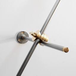 Wall Lamp - Adjustable Extension Boom Bedside Sconce Articulating Industrial Brass Scissor Light Sb1 - thumbnail 3