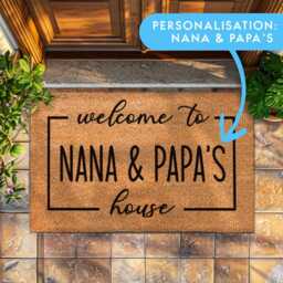 Outdoor Family Mat - Custom Coir Porch Decor Grandparents Welcome Personalized Doormat Grandparent Home Gifts Anti Slip - thumbnail 3