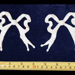 2 Gilt Gold Or White French Style Decorative Wall Furniture Moulding Pediment Plastic Decoration - thumbnail 2