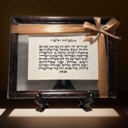 Birkat Habayit - Personolized Jewish Home Blessing, Personalized Handwritten Biblical Texts On Parchment For A Blessed House - thumbnail 3