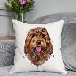 Cockapoo Cushion, Themed Gift, Cockapoo, Owner Homeware, Dog Cushion, Cushion - thumbnail 1