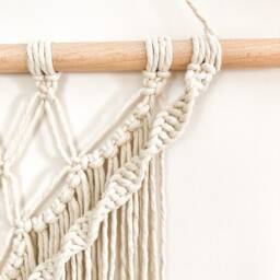 Macrame Wall Hanging, Cotton Hanging Decor, Diy Art, Mural, Housewarming Gift, Home Yarn Tapestry - thumbnail 3
