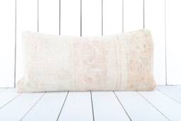 Vintage Turkish Kilim Lumbar Pillow Cover 12x24 Inch - thumbnail 1