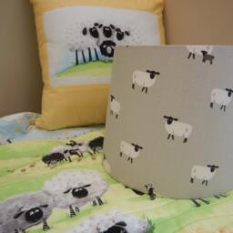 Lampshade, Grey Counting Sheep - thumbnail 4