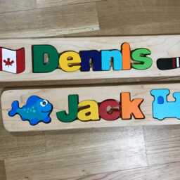 Personalized Name, Puzzle Personaziled Toy, Baby Wooden Custom Name Puzzle, Free Engraving, James - thumbnail 4