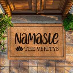 Custom Namaste Decor - Boho Home Yoga Inspired Gift Spiritual Meditation Room Zen Unique - thumbnail 1