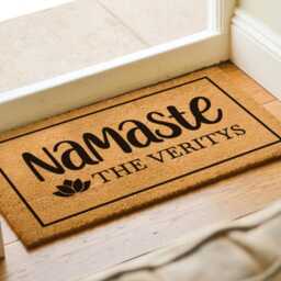 Custom Namaste Decor - Boho Home Yoga Inspired Gift Spiritual Meditation Room Zen Unique - thumbnail 2