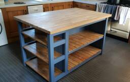 Open Shelves Dining Kitchen Island - The Cambridge - thumbnail 1