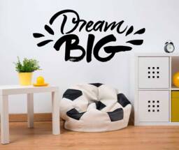 Dream Big Wall Decal Vinyl Sticker Life Motivational Inspirational Quote Home Decor - 112Nr - thumbnail 1