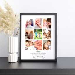 Personalised Mummy Picture Print, Collage Print Photo Frame, Mum Gift For Wife Mother Birthday Frame - thumbnail 1