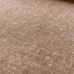Linen Mini Crib Fitted Sheet - Nutmeg Neutral Baby Bedding - thumbnail 3