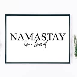 Namastay Lanscape Wall Print, Framed Poster - Namaste Bedroom Life Quote Home Decor Gift A5 A4 A3 - thumbnail 3
