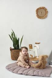 Leaf Baby Play Mat Organic Cotton Tummy Time Floor Cushion