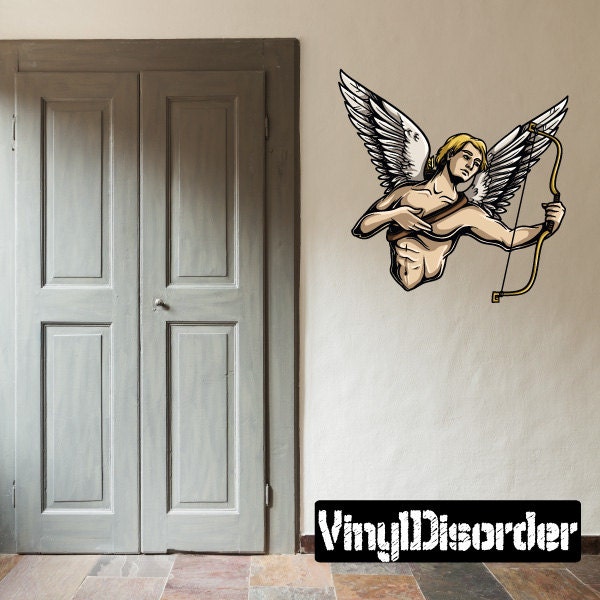 Greek God Wall Decal - Fabric Vinyl Removable & Reusable Greekgoduscolor003Et