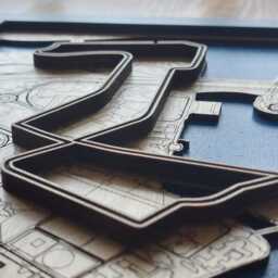 Marina Bay Wall Art Laser Engraved Wood, F1 Singapore Gp Gift - thumbnail 2