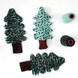 Tree Knit Pillow - Lambswool - thumbnail 4