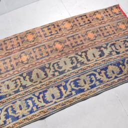 Rugs For Wall Hanging, Anatolian Rugs, 2.7x4.9 Ft Small Turkish Rug, Orange Floor Vintage Office Bathroom Rug - thumbnail 2