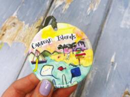 Cayman Islands Little Landmarks Ceramic Hanging Decoration Christmas Keepsake - thumbnail 1