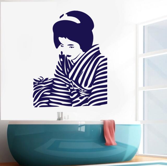 Wall Vinyl Decal Japanese Geisha Asian Modern Pop Art Decor - #2403Dn - image 1