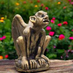 Concrete Gargoyle Statue Cement Figurine Outdoor Garden Guardian Sculpture Medieval Yard Ornament Fantasy Art Gift Decor