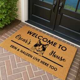 Custom Cat Doormat - Personalized Breed Welcome Mat - thumbnail 1