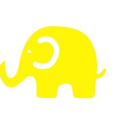 20 Elephant Stickers, Wall Birthday, Baby Shower, Decal, Nursery Cute Stickers - thumbnail 3